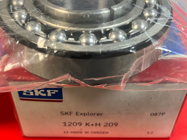 Подшипник 1209K+H209 SKF аналог 11208 размеры 40*85*19/33