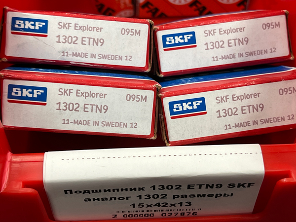 Подшипник 1302 ETN9 SKF аналог 1302 размеры 15/42/13