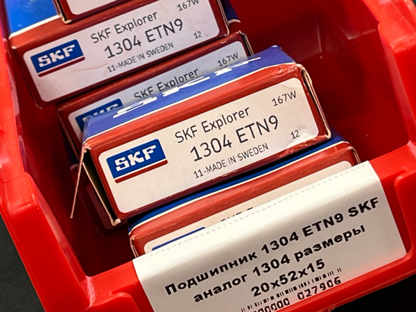 Подшипник 1304 ETN9 SKF аналог 1304 размеры 20/52/15
