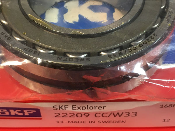 Подшипник 22209 CC/W33 SKF аналог 53509 Н размеры 45x85x23