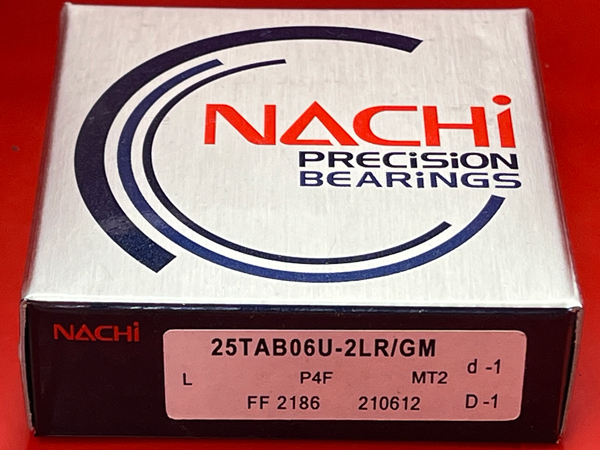 Подшипник 25TAB06U-2LR/GM P4F NACHi размеры 25x62x15
