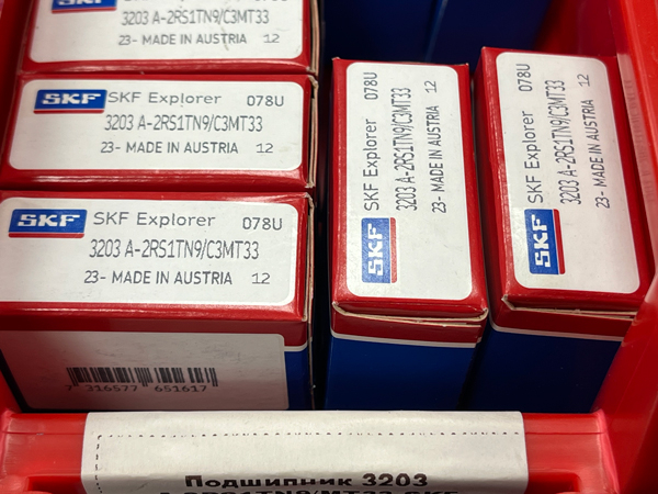 Подшипник 3203 A-2RS1TN9/C3MT33 SKF аналог 3056203-2RS размеры 17*40*17,5