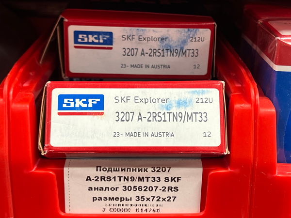 Подшипник 3207 A-2RS1TN9/MT33 SKF аналог 3056207-2RS размеры 35*72*27