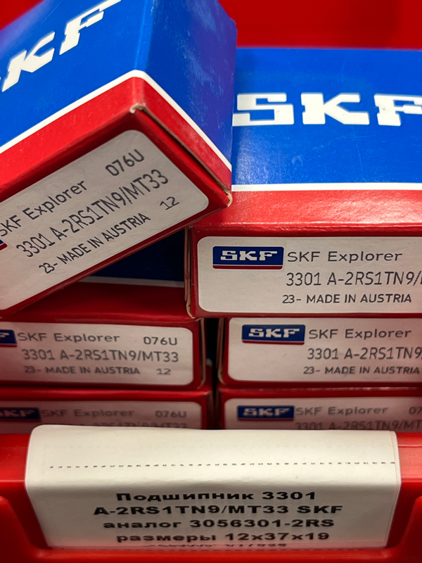 Подшипник 3301 A-2RS1TN9/MT33 SKF аналог 3056301-2RS размеры 12*37*19