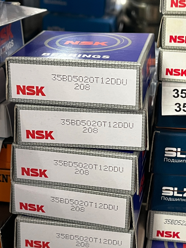 Подшипник 35BD5020 T12DDU NSK компрессора кондиционера размеры 35x50x20