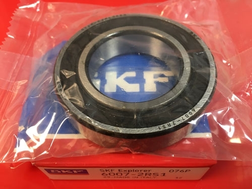 Подшипник 6007-2RS 1 SKF аналог 180107 размеры 35*62*14