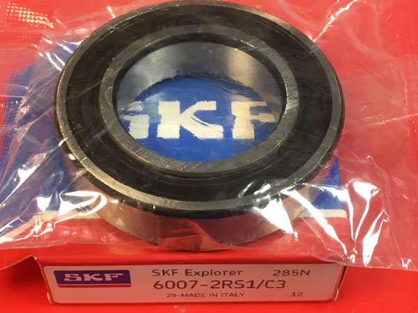 Подшипник 6007-2RS 1 С3 SKF аналог 180107 размеры 35х62х14