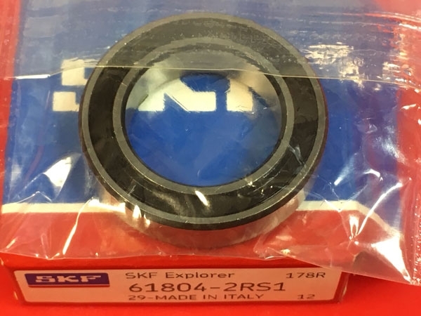 Подшипник 61804-2RS 1 SKF аналог 1180804 (1000804-2RS, 6804-2RS) размеры 20х32х7