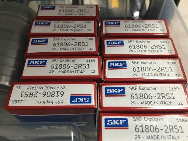 Подшипник 61806-2RS 1 SKF аналог 1180806 (1000806-2RS, 6806-2RS) размеры 30х42х7