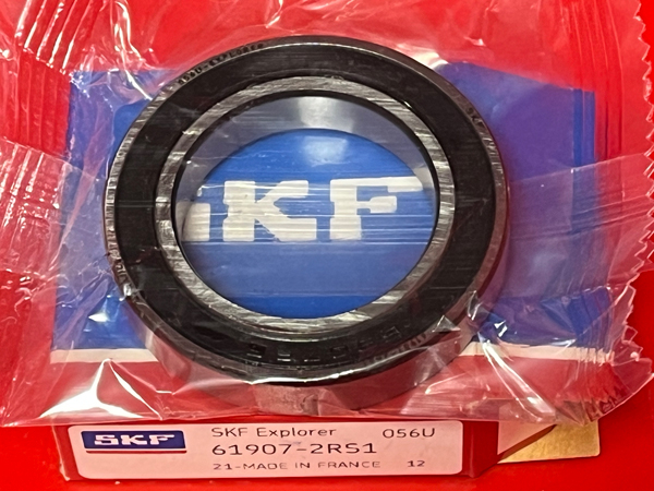 Подшипник 61907-2RS1 SKF аналоги 1180907, 1000907-2RS, 6907-2RS размеры 35x55x10