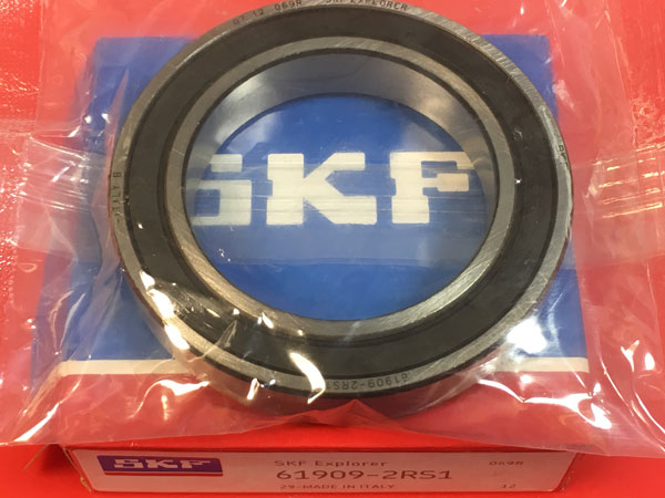 Подшипник 61909-2RS 1 SKF аналоги 1180909, 1000909-2RS, 6909-2RS размеры 45x68x12