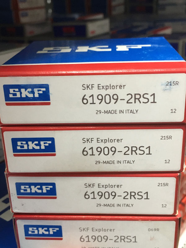 Подшипник 61909-2RS 1 SKF аналоги 1180909, 1000909-2RS, 6909-2RS размеры 45*68*12