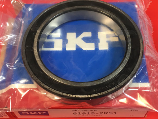 Подшипник 61915-2RS 1 SKF аналог 1180915 (1000915-2RS, 6915-2RS) размеры 75x105x16