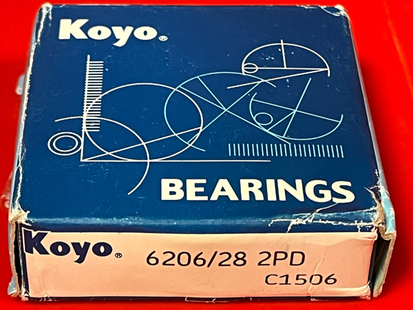 Подшипник 6206/28 2PD Koyo размеры 28*62*16