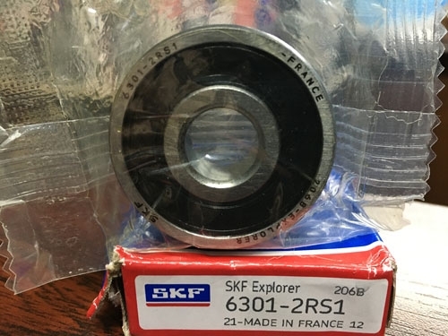 Подшипник 6301-2RS 1 SKF аналог 180301 размеры 12*37*12