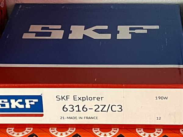 Подшипник 6316-2Z/C3 SKF аналог 70-80316 размеры 80*170*39