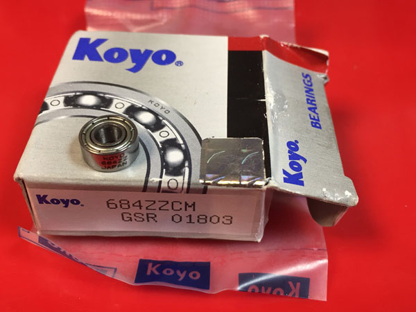 Подшипник 684ZZCM Koyo аналоги 618/4-2Z, 1080084, 1000084-2Z размеры 4x9x4