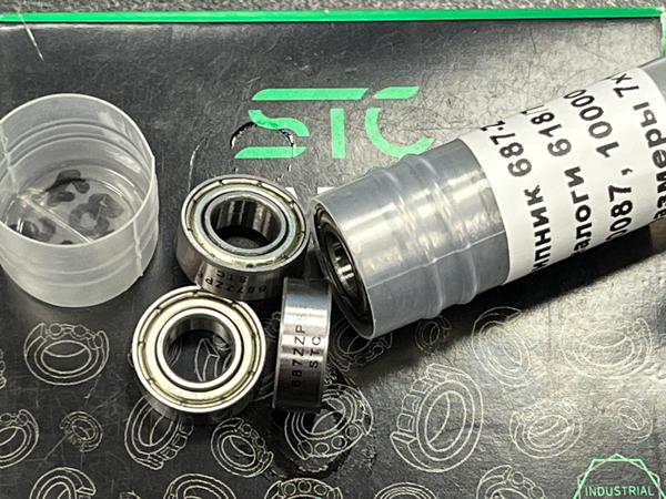 Подшипник 687-ZZ.P6 STC аналоги 618/7-2Z.P6, 6-1080087, 6-1000087-2Z размеры 7*14*5