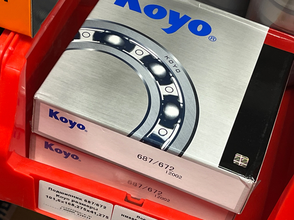 Подшипник 687/672 Koyo размеры 101,6*168,275*41,275