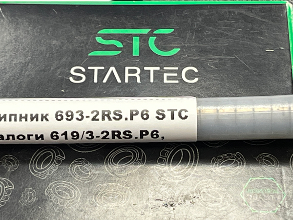 Подшипник 693-2RS.P6 STC аналоги 619/3-2RS.P6, 6-1180093, 6-1000093-2RS размеры 3*8*4