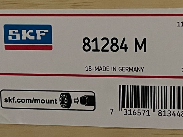 Подшипник 81284M SKF аналог 9284Л размеры 420/580/130