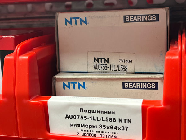 Подшипник AU0755-1LL/L588 NTN размеры 35*64*37