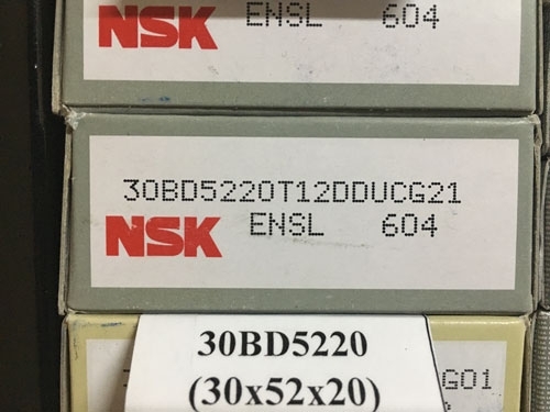 Подшипник 30BD5220 T12DDU NSK компрессора кондиционера размеры 30*52*20