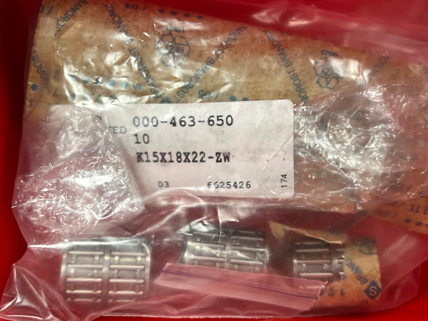 Подшипник K15x18x22-ZW INA аналог КК151822 размеры 15*18*22