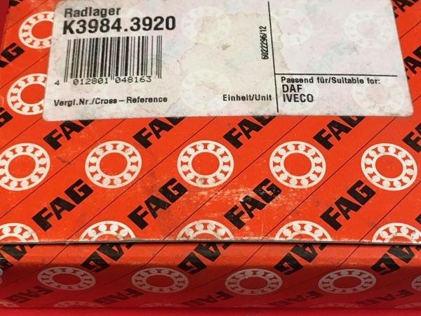 Подшипник K3984-J42B/K3920-J42B (K3984.3920) FAG размеры 66,675*112,712*30,048