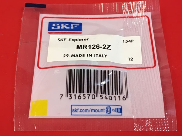 Подшипник MR126-2Z SKF размеры 6x12x4