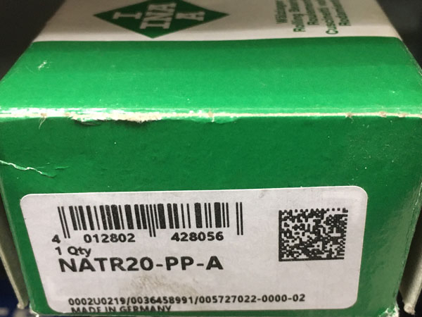 Подшипник NATR 20-PP-A INA размеры 20х47х25