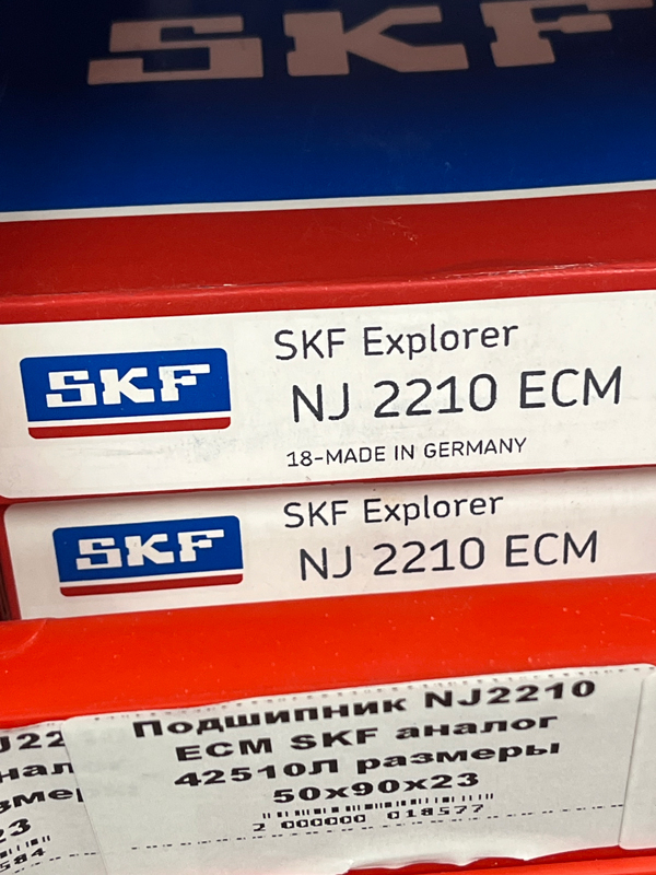 Подшипник NJ2210 ECM SKF аналог 42510Л размеры 50*90*23