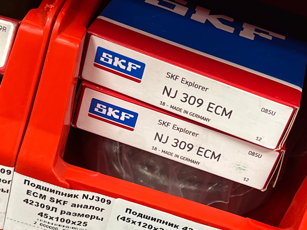 Подшипник NJ309 ECM SKF аналог 42309Л размеры 45*100*25