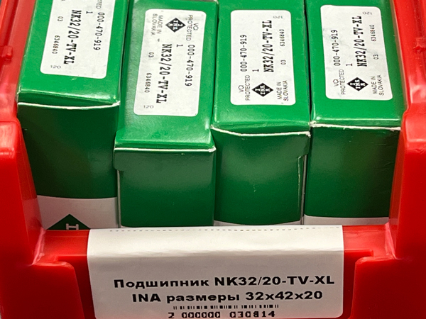 Подшипник NK32/20-TV-XL INA размеры 32*42*20