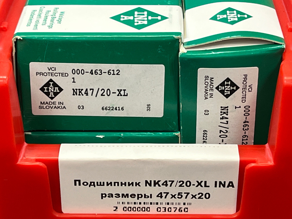 Подшипник NK47/20-XL INA размеры 47*57*20