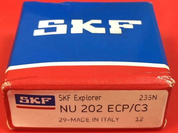 Подшипник NU202 ECP/C3 SKF аналог 32202 размеры 15х35х11