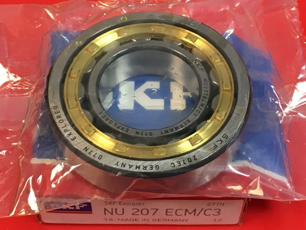 Подшипник NU207 ECM C3 SKF аналог 32207 Л размеры 35x72x17