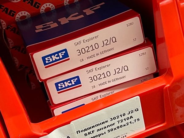 Подшипник 30210 J2/Q SKF аналог 7210А размеры 50*90*21,75