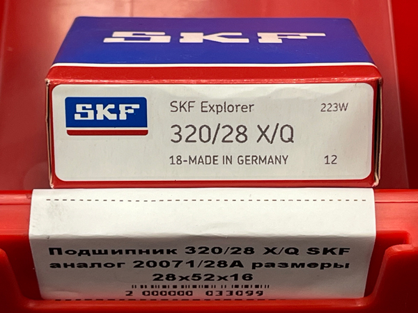 Подшипник 320/28 X/Q SKF аналог 20071/28А размеры 28*52*16