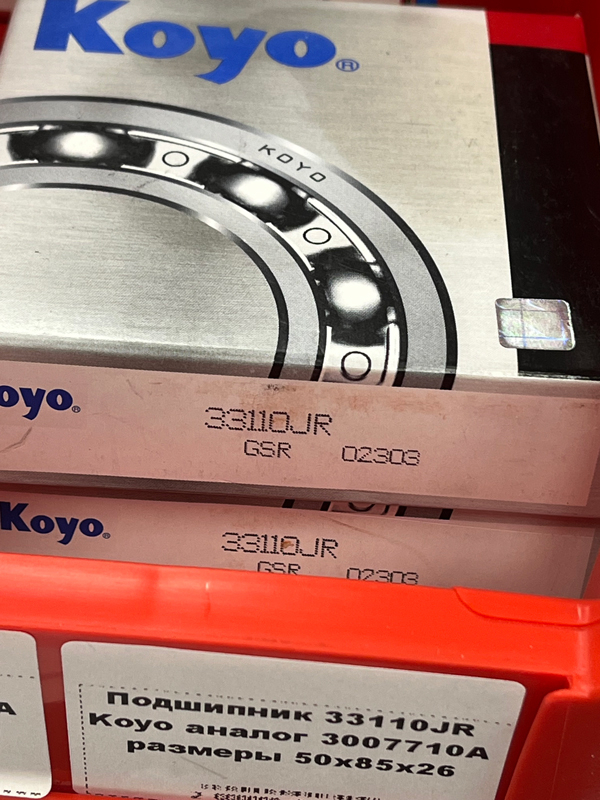Подшипник 33110JR Koyo аналог 3007710А размеры 50*85*26