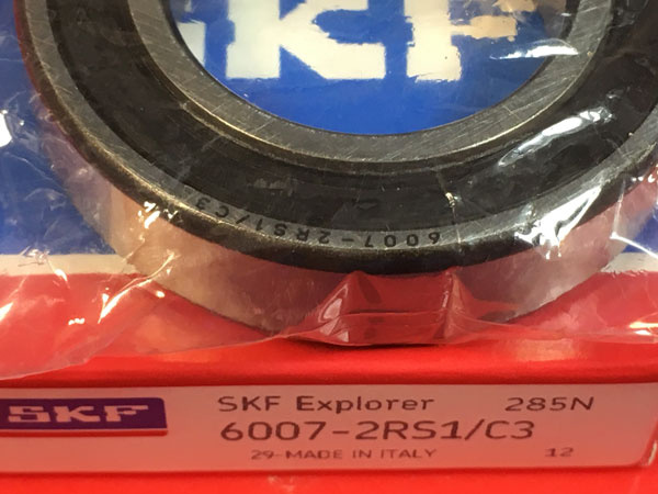 Подшипник 6007-2RS1/С3 SKF аналог 180107 размеры 35x62x14