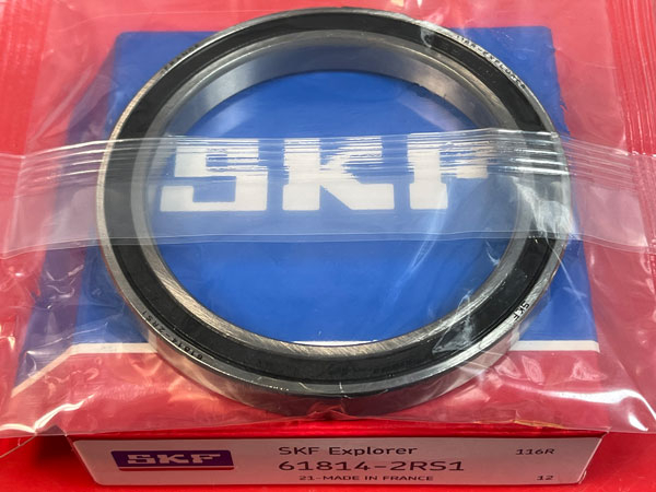 Подшипник 61814-2RS1 SKF аналоги 1180814, 1000814-2RS, 6814-2RS размеры 70x90x10