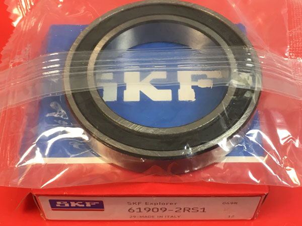 Подшипник 61909-2RS 1 SKF аналоги 1180909, 1000909-2RS, 6909-2RS размеры 45х68х12