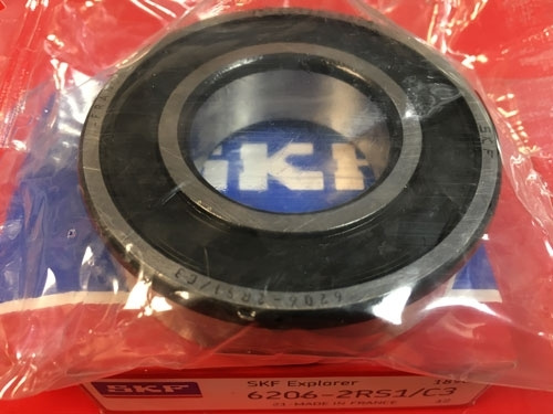 Подшипник 6206-2RS 1 С3 SKF аналог 180206 размеры 30x62x16