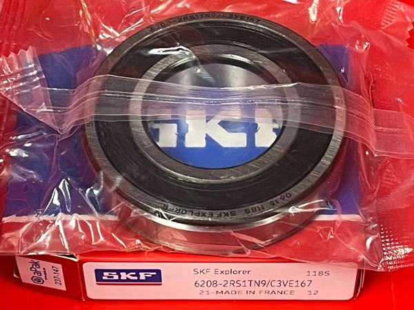 Подшипник 6208-2RS1TN9/C3VE167 SKF размеры 40x80x18