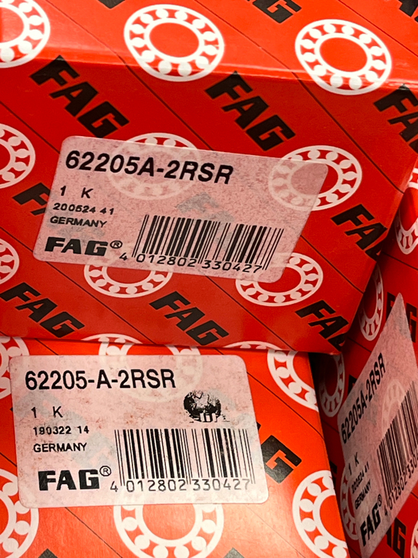 Подшипник 62205A-2RSR FAG аналог 180505 размеры 25*52*18