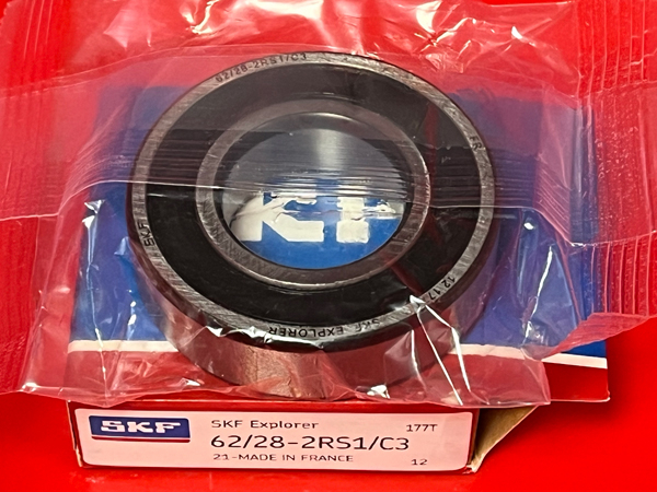 Подшипник 62/28-2RS1/C3 SKF размеры 28x58x16