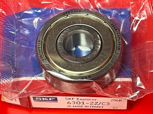 Подшипник 6301-2Z/C3 SKF аналог 70-80301 размеры 12x37x12