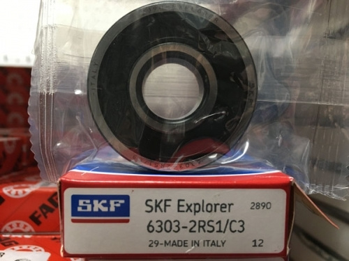 Подшипник 6303-2RS 1 С3 SKF аналог 180303 размеры 17х47х14