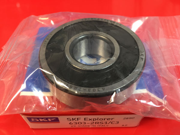 Подшипник 6303-2RS1/С3 SKF аналог 70-180303 размеры 17x47x14